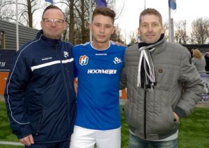 Ray afgelopen maand nog met zijn zoon Rodney, die door de trainer is uitgeroepen tot Man of the Match