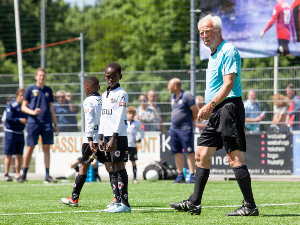 Henk in actie tijdens de Europa League ronden op het toernooi