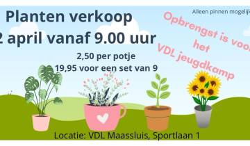 12 april | Planten verkoop voor het VDL jeugdkamp!